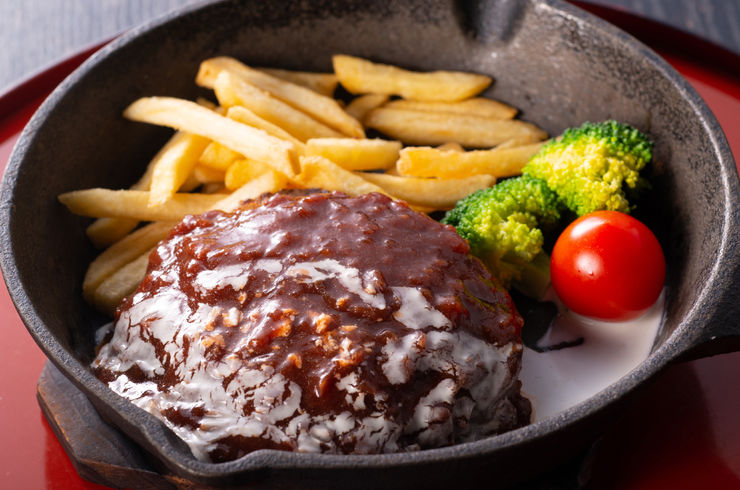 牛１００％ハンバーグデミグラスソース　セット　+250円